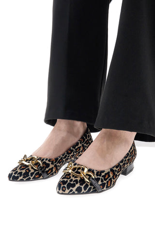 Leopardaste balerinke z ozkim noskom PITTARELLO GLAM 3502
