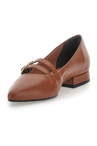 Rjave balerinke s trakovi PITTARELLO GLAM 3664