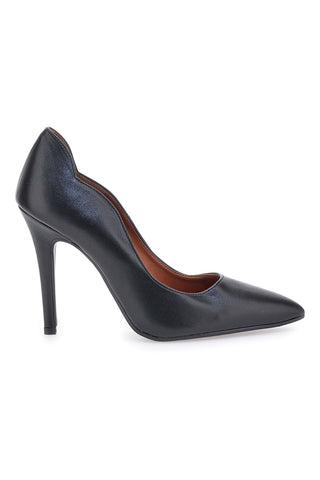 Črne mat čevlje z 11 cm peto, izdelane v Italiji, Pittarello Love 3478