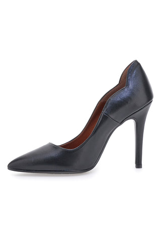 Črne mat čevlje z 11 cm peto, izdelane v Italiji, Pittarello Love 3478