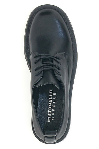 Črni čevlji z vezalkami PITTARELLO CAPSULE 24245 036
