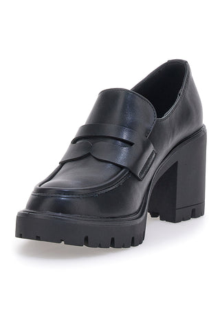 Črni mokasini s klobukastim peto PITTARELLO CAPSULE 24182001