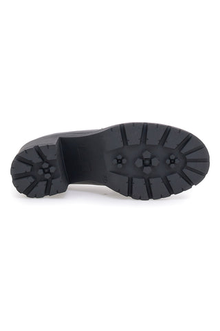 Črni mokasini s klobukastim peto PITTARELLO CAPSULE 24182001
