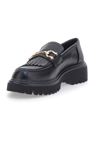 Črni mokasini z resami PITTARELLO CAPSULE 24179007