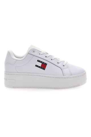 Bele superge s platformo TOMMY HILFIGER FLATFORM ESS