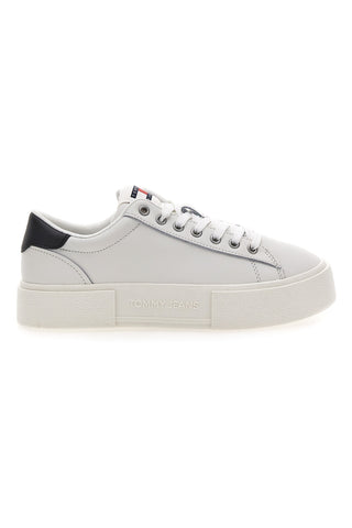 Bele superge s platformo TOMMY JEANS FOXING FLATFORM