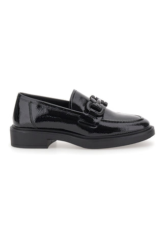 Črni lakasti mokasini PITTARELLO CAPSULE 24175001