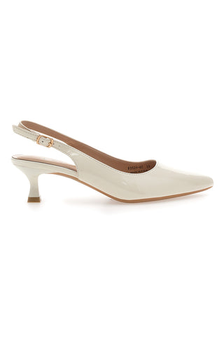 Bež lakaste čevlje Slingback MON DIEU FDS246C