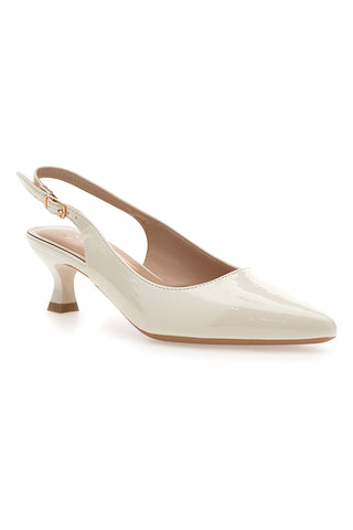 Bež lakaste čevlje Slingback MON DIEU FDS246C