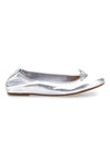 Srebrne balerinke iz pravega usnja Pittarello Look 818005