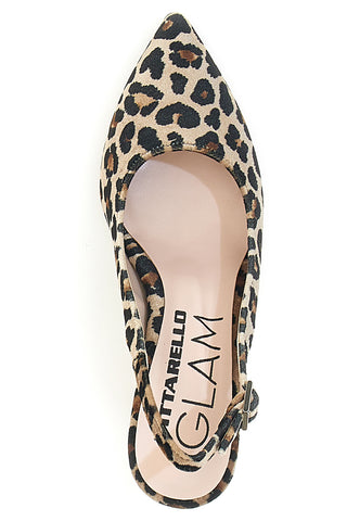 Leopardasti čevlji s srednjim petom PITTARELLO GLAM 2371