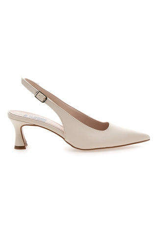 Décolleté Slingback Panna a Punta Made in Italy PITTARELLO LOVE 503