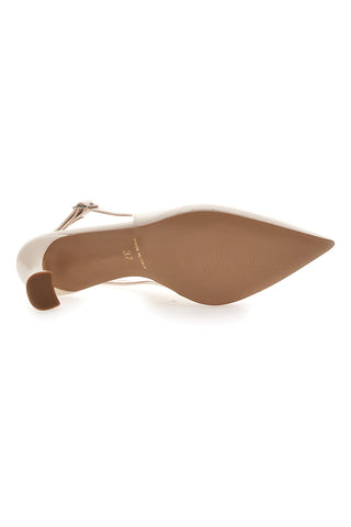 Décolleté Slingback Panna a Punta Made in Italy PITTARELLO LOVE 503