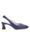 Čevlji Slingback Navy z nizkim petom PITTARELLO GLAM 3608