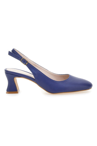 Čevlji Slingback Navy z nizkim petom PITTARELLO GLAM 3608
