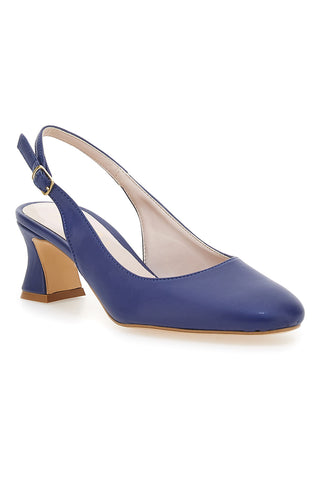 Čevlji Slingback Navy z nizkim petom PITTARELLO GLAM 3608