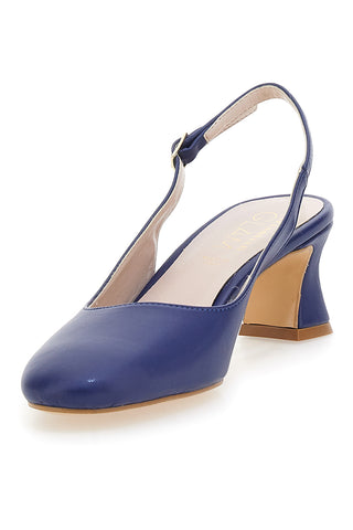 Čevlji Slingback Navy z nizkim petom PITTARELLO GLAM 3608