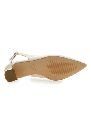 Décolleté Slingback Panna a Punta con Tacco Basso PITTARELLO GLAM 3614