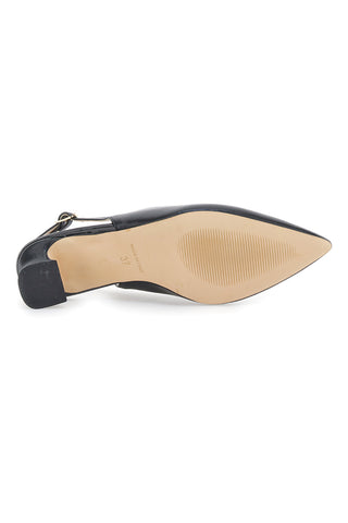 Črne čevlje s peto in nizkim petom PITTARELLO GLAM 3614