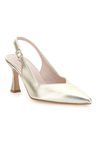 Décolleté Slingback Platino z V-izrezom PITTARELLO 149