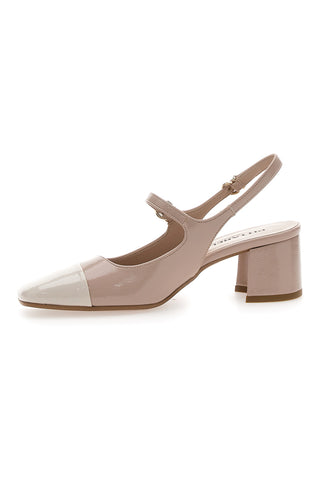 Décolleté Slingback Nude s blokastim peto in kvadratno konico PITTARELLO C508