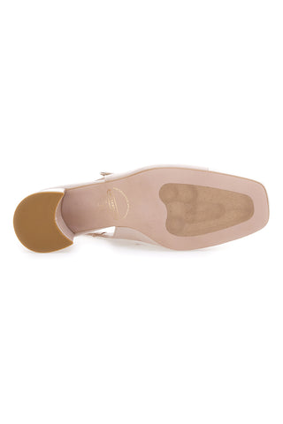 Décolleté Slingback Nude s blokastim peto in kvadratno konico PITTARELLO C508