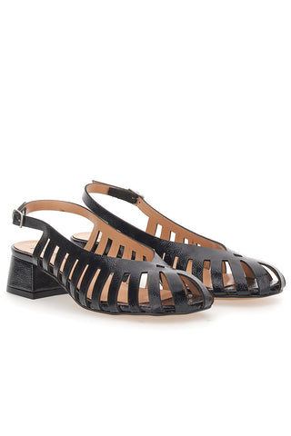 Črne čevlje s peto in zaprto konico PITTARELLO COUTURE 3906