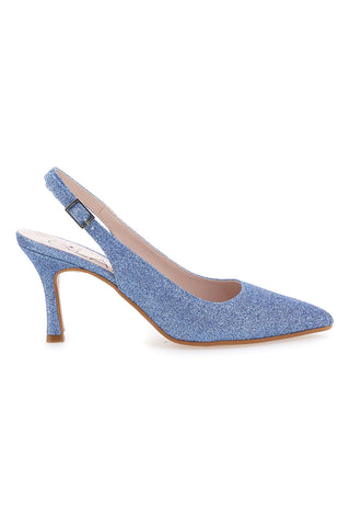 Décolleté Slingback Celesti z bleščicami  PITTARELLO CLASS 5171