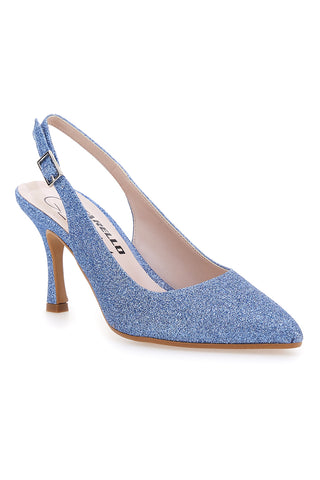 Décolleté Slingback Celesti z bleščicami  PITTARELLO CLASS 5171