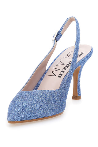 Décolleté Slingback Celesti z bleščicami  PITTARELLO CLASS 5171