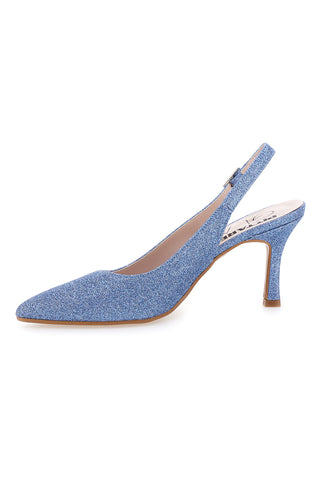 Décolleté Slingback Celesti z bleščicami  PITTARELLO CLASS 5171
