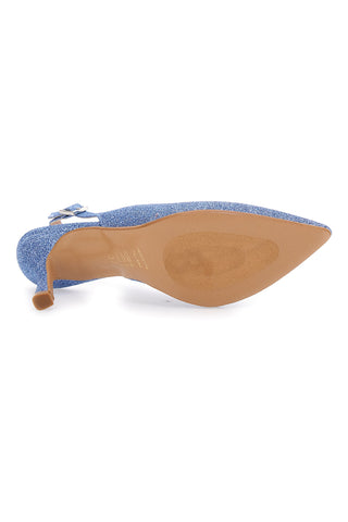 Décolleté Slingback Celesti z bleščicami  PITTARELLO CLASS 5171