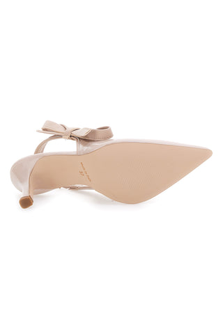 Décolleté Nude Con Fiocco e Tacco Pittarello Glam 3821, izdelani v Italiji