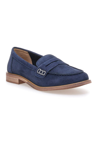 Modri mokasini z okrasnimi detajli Le Havre Paris KMD26W40