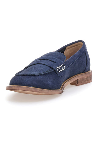 Modri mokasini z okrasnimi detajli Le Havre Paris KMD26W40