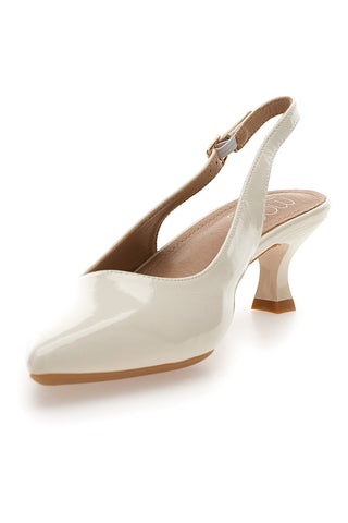 Décolleté Svetlo bež lakirani slingback s srednjim peto Mon dieu FDS246C