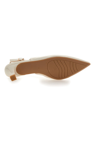 Décolleté Svetlo bež lakirani slingback s srednjim peto Mon dieu FDS246C