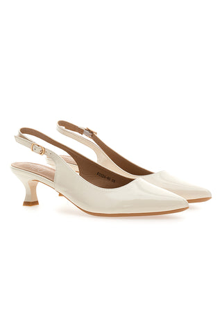 Décolleté Svetlo bež lakirani slingback s srednjim peto Mon dieu FDS246C