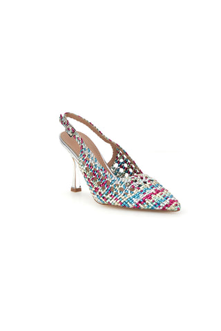 Décolleté multicolor con cinturino First lady P660