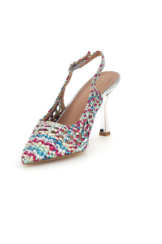 Décolleté multicolor con cinturino First lady P660