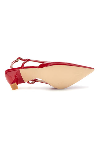 Rdeče lakasto usnje z učinkom na zadnjico First lady P669