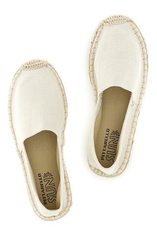 Bele espadrile Pittarello sun SGMS2520