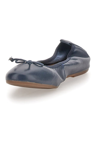 Modra balerina iz pravega usnja Pittarello Look 818005