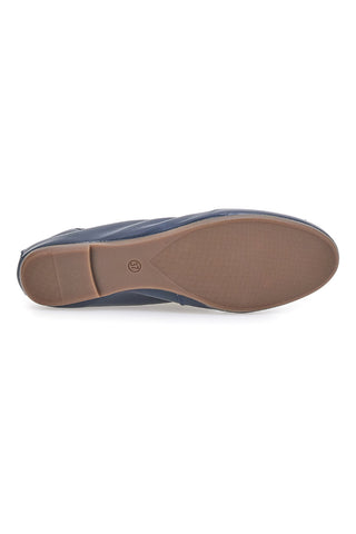 Modra balerina iz pravega usnja Pittarello Look 818005