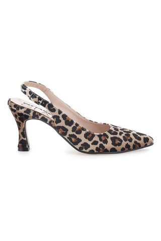 Ženske črpalke z leopardjim vzorcem in trakom Pittarello Glam 31441