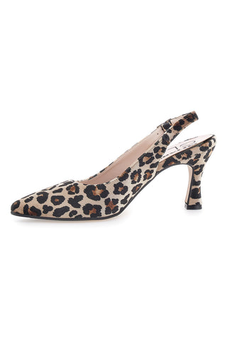 Ženske črpalke z leopardjim vzorcem in trakom Pittarello Glam 31441