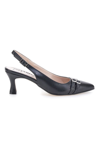 Črne ženske črpalke z zaponkami Pittarello Glam 34388