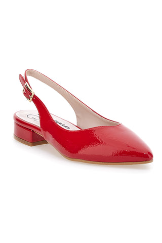 Bleščeče rdeče balerinke Made in Italy Pittarello Glam 3101