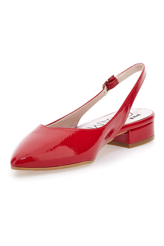 Bleščeče rdeče balerinke Made in Italy Pittarello Glam 3101
