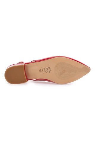 Bleščeče rdeče balerinke Made in Italy Pittarello Glam 3101